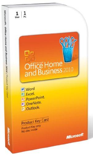 Microsoft Office Home And Business 2010 (versión en inglés) PC Attach Key PKc Microcase