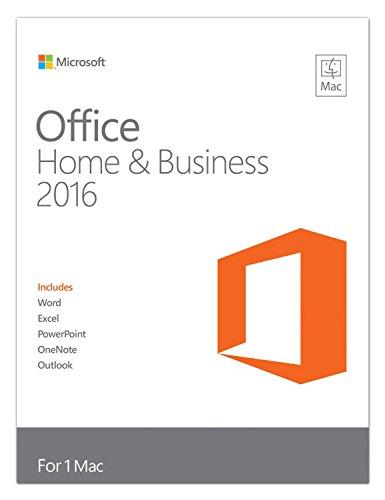 Microsoft Office for Mac Home and Business 2016 - caja de embalaje Inglés 1 licencia Sin materiales