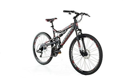 Moma Bikes Bicicleta Montaña  EQX 26"Alu, SHIMANO 24V, Doble Freno Disco, Doble Susp. (Varias Tallas)