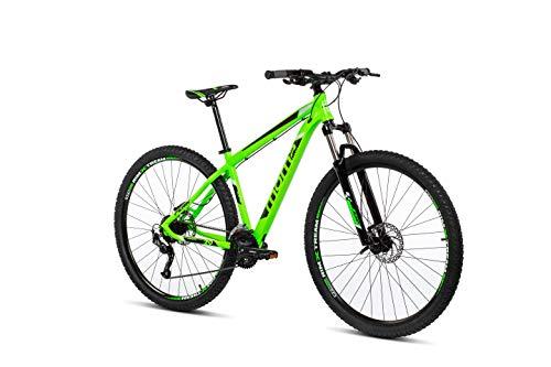 Moma Bikes Mtb29 Peak L Bicicleta de Montaña, Frenos de Disco hidraulicos, 27V, Unisex Adulto, Verde