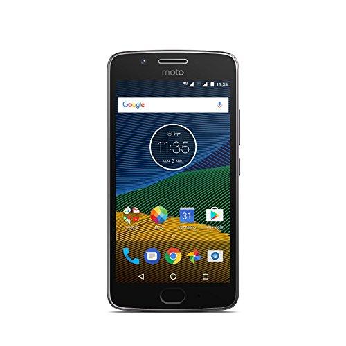 Motorola Moto G5 - Smartphone Libre de 5" Full HD, 2.800 mAh de batería, cámara de 13 MP, 3 GB de RAM + 16 GB de Almacenamiento, procesador Snapdragon de 1.4 GHz, Color Gris