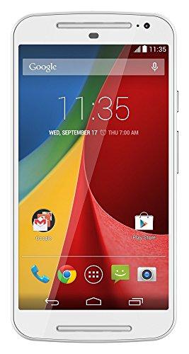 Motorola Moto G (2nda Generación) - Smartphone libre Android (pantalla 5", cámara 8 Mp, 8 GB, Quad-Core 1.2 GHz, 1 GB RAM), blanco