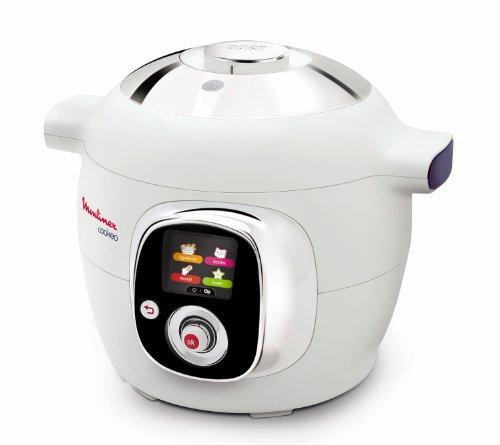Moulinex Cookeo CE701010 - Robot de cocina (1200 W, capacidad para 6 comensales, capacidad de 6 l, 50 recetas), color blanco