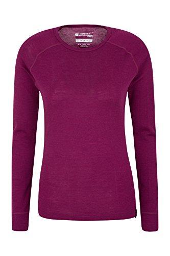 Mountain Warehouse Top térmico Interior de Lana Merina para Mujer - Camiseta Ligera para Mujer, Transpirable, Antibacteriana