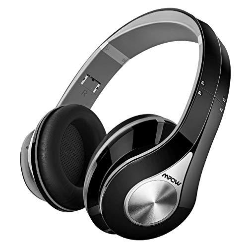 Mpow 059 Auriculares Diadema Bluetooth Inalambricos, Cascos Bluetooth Inalambricos Plegable con Micrófono, 20hrs Reproducción de Música, Hi-Fi Sonido Estéreo para TV, PC, Móviles, Gris