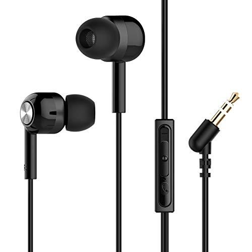 Mpow Auriculares En oreja Micrófono Estéreo 3.5mm, Auriculares con Control de Cable Remoto para Móvil, Reproductor MP3 Smartphones Huawei XiaoMi iPhone 6 6s