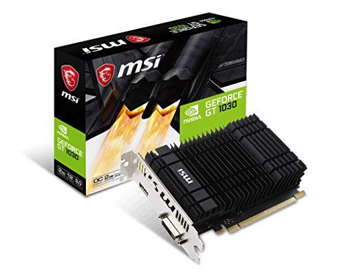 MSI GeForce GT 1030 2GH OC GeForce GT 1030 2GB GDDR5 - Tarjeta gráfica (NVIDIA, GeForce GT 1030, 1265 MHz, 1518 MHz, 2 GB, GDDR5)