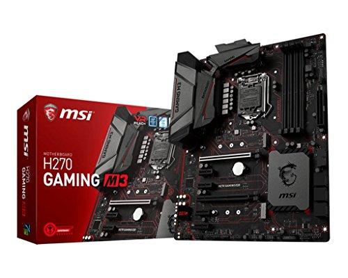 MSI H270 Gaming M3 - Placa Base Entusiasta (Chipset Intel H270, DDR4 Boost, Audio Boost, VR Ready, Military Class V)