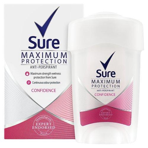 Mujeres Crema Claro antitranspirante desodorante 45 ml protección máxima confianza