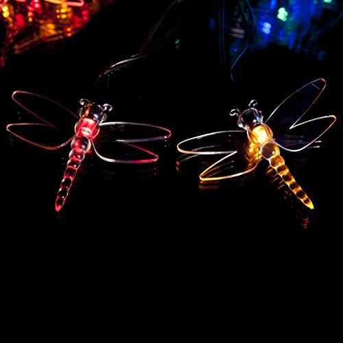 50 Multi- Color LED de la libélula Solar Powered luz de hadas / Cadena de Luz por SPV luz: Las luces solares y especialistas en iluminación