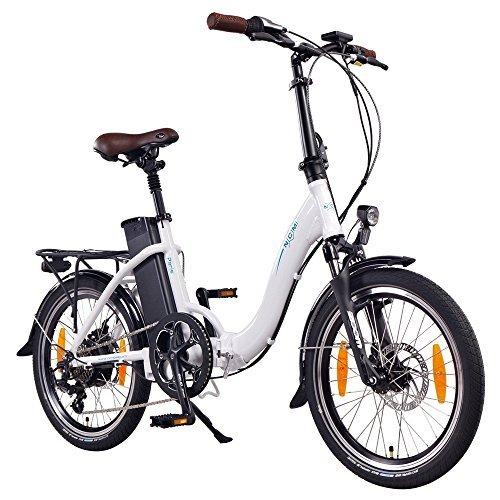 NCM Paris Bicicleta eléctrica Plegable, 250W, Batería 36V 15Ah ? 540Wh (Blanco)