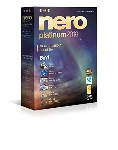 Nero Platinum 2018 - Software De Edición Y Gestión De Vídeo, 6in1, Para Windows 10