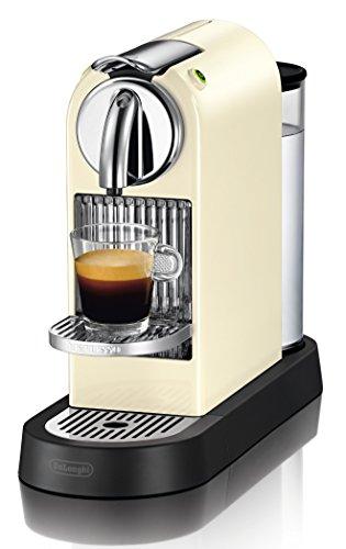 Nespresso DeLonghi Citiz EN 167CW-Cafetera de cápsulas, 19 bares, apagado automático, intuitiva, elegante diseño, color 60s White