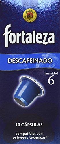 Nespresso compatible - Café Descafeinado Fortaleza  - 10 cápsulas [Pack de 2]