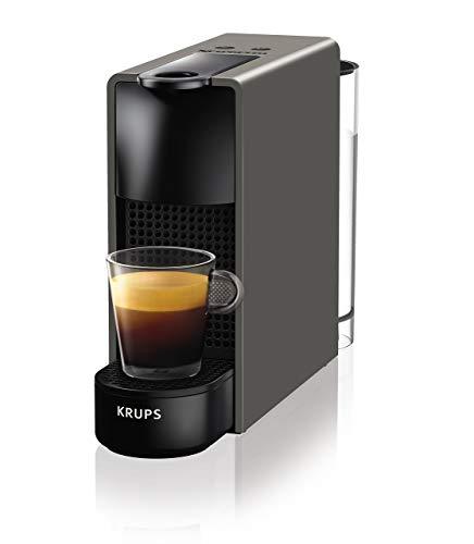 Nespresso XN110B Krups Essenza Mini - Cafetera monodosis de cápsulas Nespresso, compacta, 19 bares, apagado automático, color gris