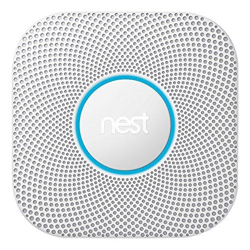 Nest Protect 2 generación de Humo y Detector de monóxido de Carbono, 1 Pieza, Color Blanco, s3000bwde