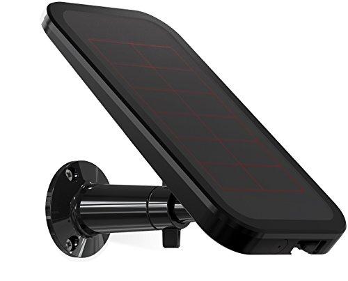 Arlo Accesorio oficial VMA4600 - Panel solar diseñado para alimentar videocámaras Pro Go sin cables, negro