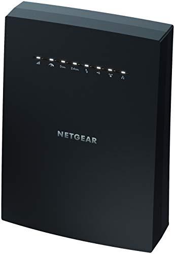 Netgear EX8000 Repetidor WiFi Mesh AC3000, Amplificador wifi Triple Banda, Velocidad de hasta 3000Mbps, 4 Puertos lan Gigabit, Compatibilidad Universal
