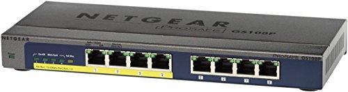 Netgear GS108P-100EUS - Switch de red (8 puertos, puertos no gestionables, 4 de los puertos son PoE)