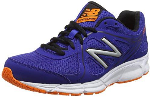 New Balance 390, Zapatillas de Running Hombre, Azul (Blue/Orange), 43 EU