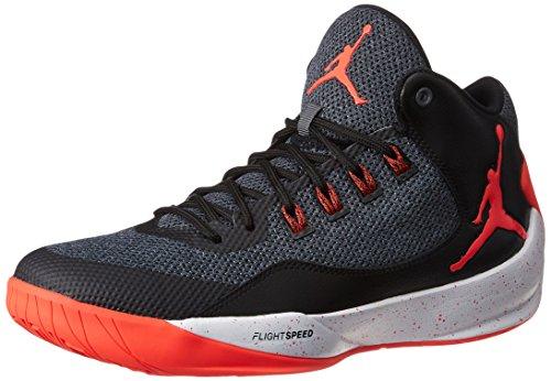 Nike Jordan Rising High 2, Zapatillas De Baloncesto para Hombre, Gris (Dark Grey / Infrared 23 / Black), 43 EU