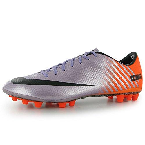 Nike Mercurial Vapor IX AG Mens Football Boots 555606 508 - Botas de fútbol para césped Artificial Metallic Mach Purple Black Total Orange Talla:9 UK / 44 EU / 10 US