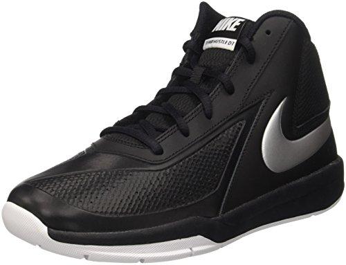 Nike Team Hustle D 7 (GS), Zapatillas de Baloncesto para Hombre, Negro (Black/Metallic Silver-White), 38.5 EU