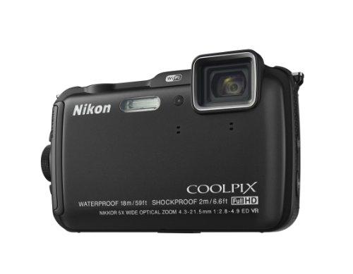 Nikon Coolpix AW120 - Cámara compacta de 16 MP (Pantalla de 3", Zoom óptico 5X, estabilizador óptico, GPS), Negro