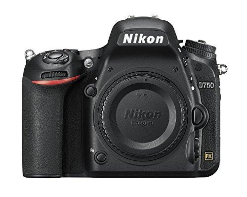Nikon D750 Cuerpo de la cámara SLR 24,3 MP CMOS 6016 x 4016 Pixeles Negro - Cámara Digital (24,3 MP, 6016 x 4016 Pixeles, CMOS, Full HD, 750 g, Negro)