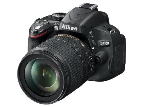 Nikon D5100 - Cámara réflex Digital de 16 MP (Pantalla 3", estabilizador, vídeo Full HD), Color Negro - Kit con Objetivo AF-S DX 18-105mm VR [Importado]