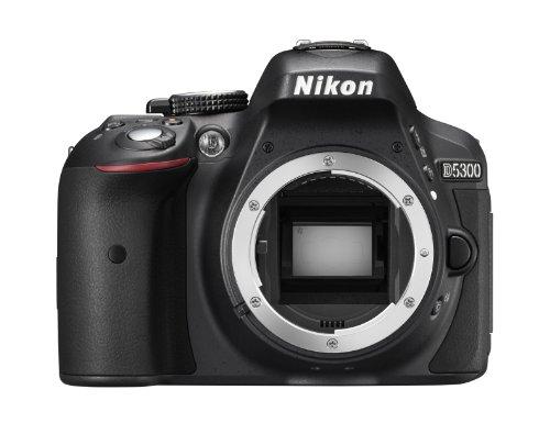 Nikon D5300 - Cámara réflex Digital de 24.2 MP (Pantalla 3.2", vídeo Full HD, GPS), Color Negro - sólo Cuerpo