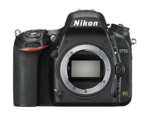 Nikon D750 - Cámara réflex digital de 24.3 Mp (pantalla 3.2", vídeo Full HD), color negro - Solo cuerpo