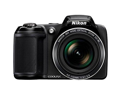 Nikon L340 - Cámara compacta de 20.2 Mp (pantalla de 3", zoom óptico 28x, estabilizador), negro