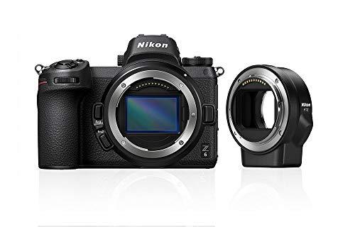 Nikon Z6 - Cámara sin Espejos de 24.5 MP (Pantalla LCD de 3.2", Sensor CMOS, resolución 4K/UHD, WiFi, Bluetooth) Negro - Kit Cuerpo con Adaptador de Montura FTZ