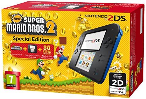 Nintendo 2Ds Handheld Console - Black/Blue with New Super Mario Bros 2 [Importación Inglesa]