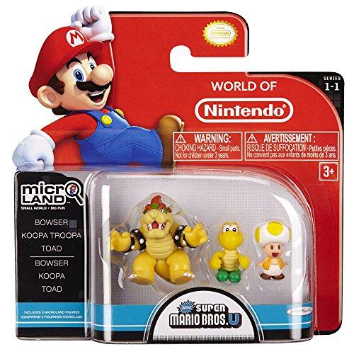 Nintendo - Figura Bowser, Koopa Troopa, Toad, 2 cm