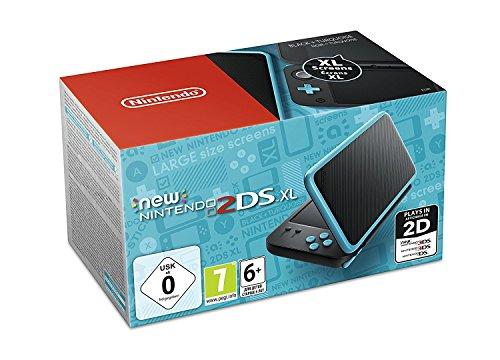 Nintendo 3Ds - Consola New Nintendo 2Ds XL, Color Negro y Turquesa