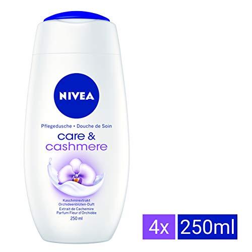 Nivea Care and Cashmere Moments, Gel de ducha, 4 x 250 ml