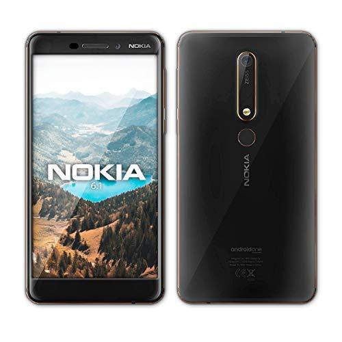 Nokia 6.1 - Smartphone de 5.5" (Full-HD, LCD, Memoria de 128 GB, cámara de 16 MP, Android 8.0 Oreo), Color Negro y Cobre