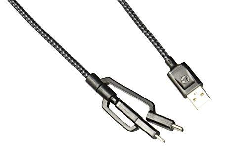 Nomad Ultra Rugged Universal Micro USB/USB Type-C/Lightning Cable USB Negro adaptador de cable
