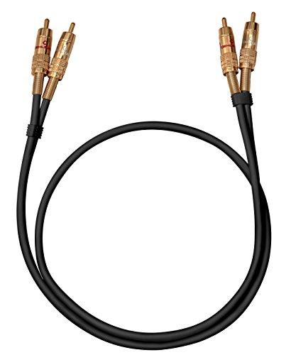 OEHLBACH 2028 - Cable RCA de audio analógico, color negro y blanco y azul