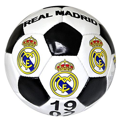 Real Madrid, balón de futbol ,  tamaño 5 , blanco y negro
