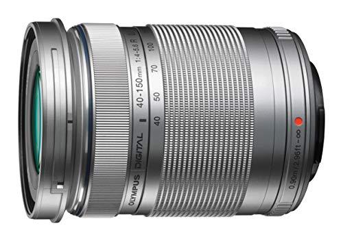 Olympus M.Zuiko Digital - Objetivo para micro cuatro tercios (distancia focal 40-150 mm, apertura f/4.0-5.6 R, zoom óptico 3.8x, diámetro 58 mm) color plata
