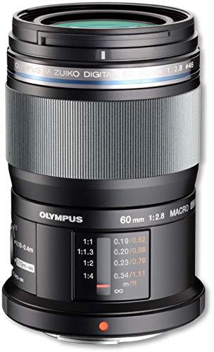 Olympus M.Zuiko digital ED 60 mm / F 2,8 M.ED MACRO - Objetivo para Micro Cuatro Tercios (distancia focal fija 120mm, apertura f/2.8-22) color negro