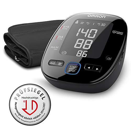 OMRON MIT5s Connect - Tensiómetro de brazo, Bluetooth, aplicación OMRON Connect para móviles, indicador de hipertensión
