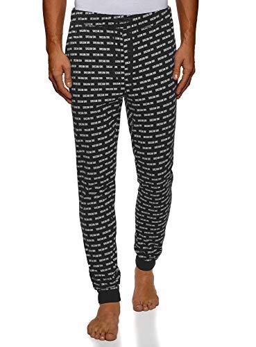 oodji Ultra Hombre Pantalones de Pijama de Punto