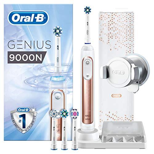 Oral-B Genius 9000N Cepillo de Dientes Eléctrico Tecnología Braun, Rosa Oro