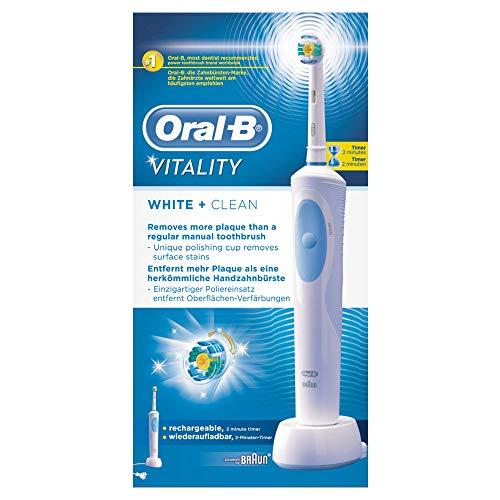 Oral-B Vitality, Cepillo De Dientes Eléctrico, White & Clean.