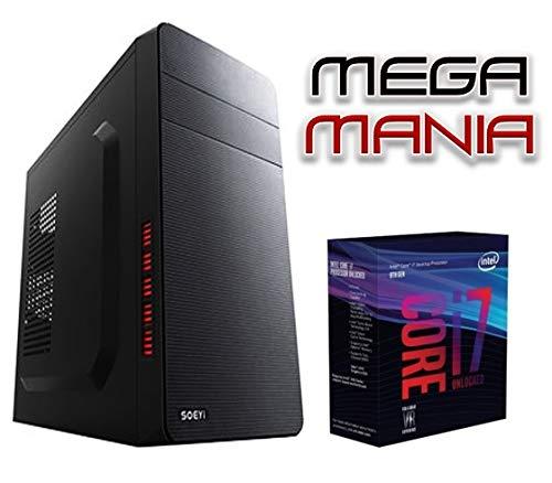 Megamania Ordenador SOBREMESA Intel Core i7 up 3.4Ghz x 4 Cores | GRÁFICA Nvidia GeForce 710 2GB | 16GB RAM | Disco Solido SSD 480GB + 2TB Esclavo| Windows 10 | RW DVD/CD