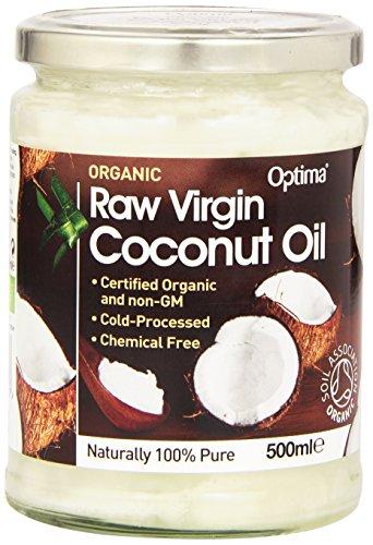 Optima Aceite De Coco Virgen Crudo Orgánico 500 ml pack de 1